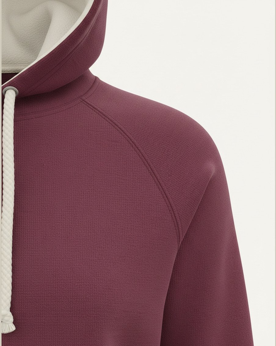 Heritage Varsity Hoodie, Original, fabric texture detail