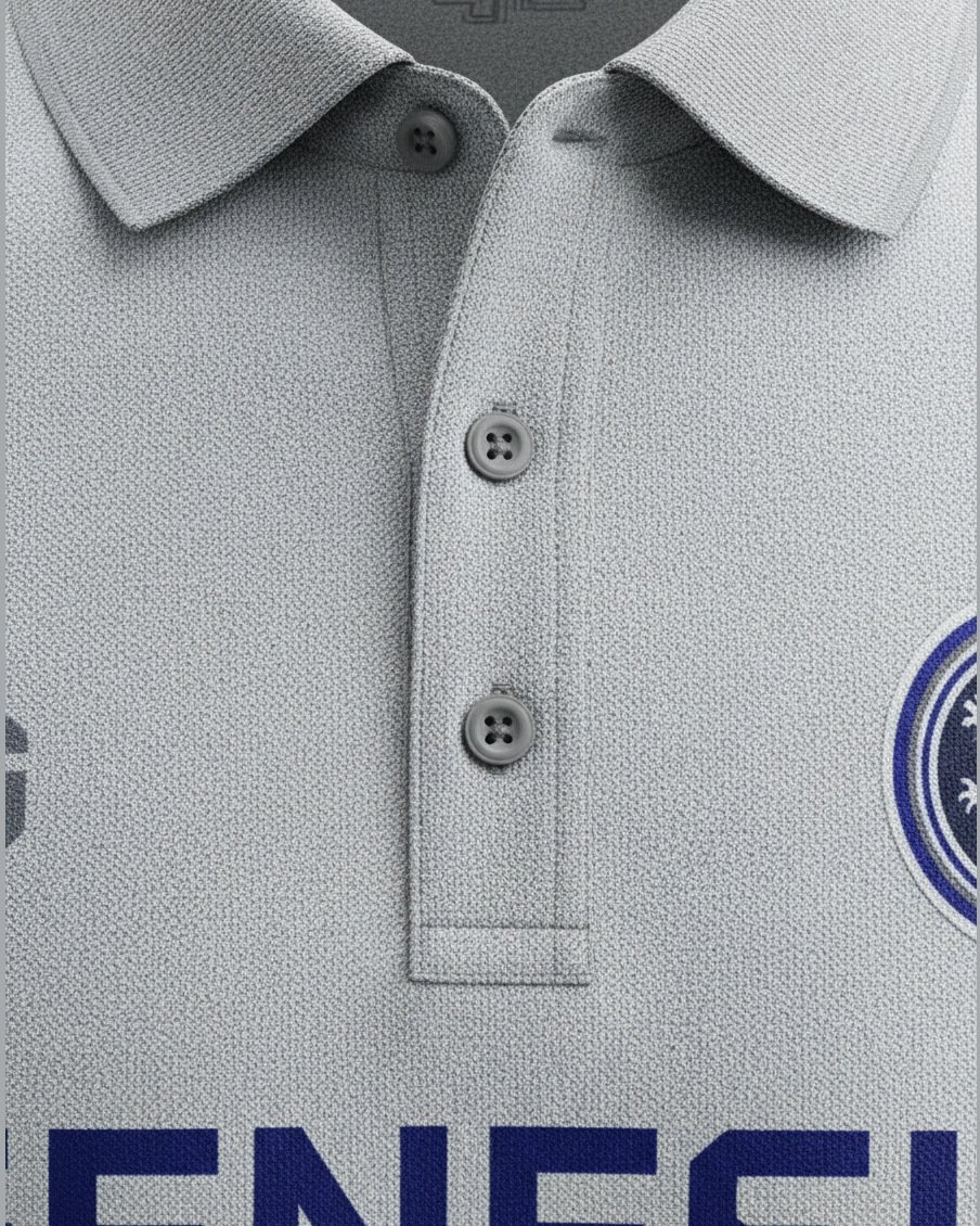 Club Cotton Polo, fabric texture detail