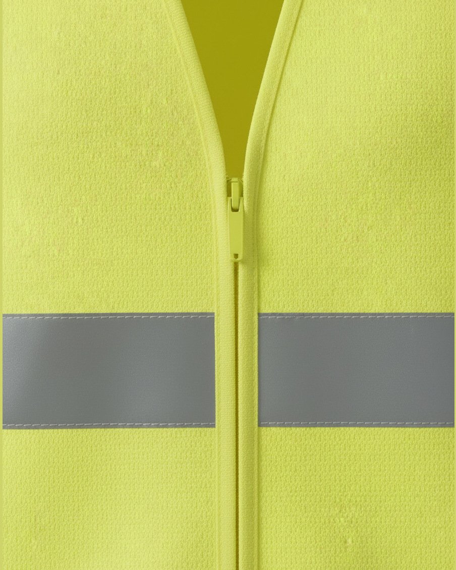 High Visibility Vest, construction and finishing detail