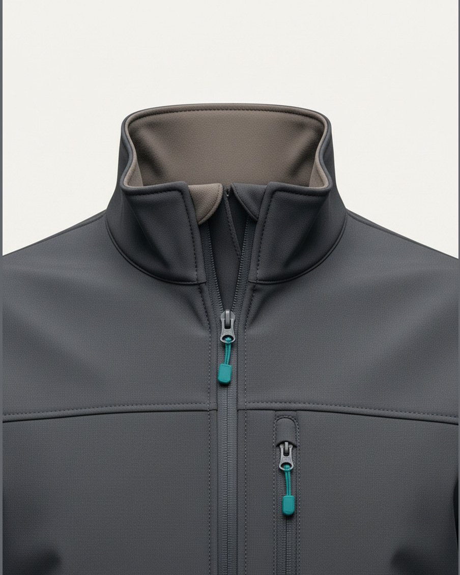 Summit Softshell Jacket, construction and finishing detail