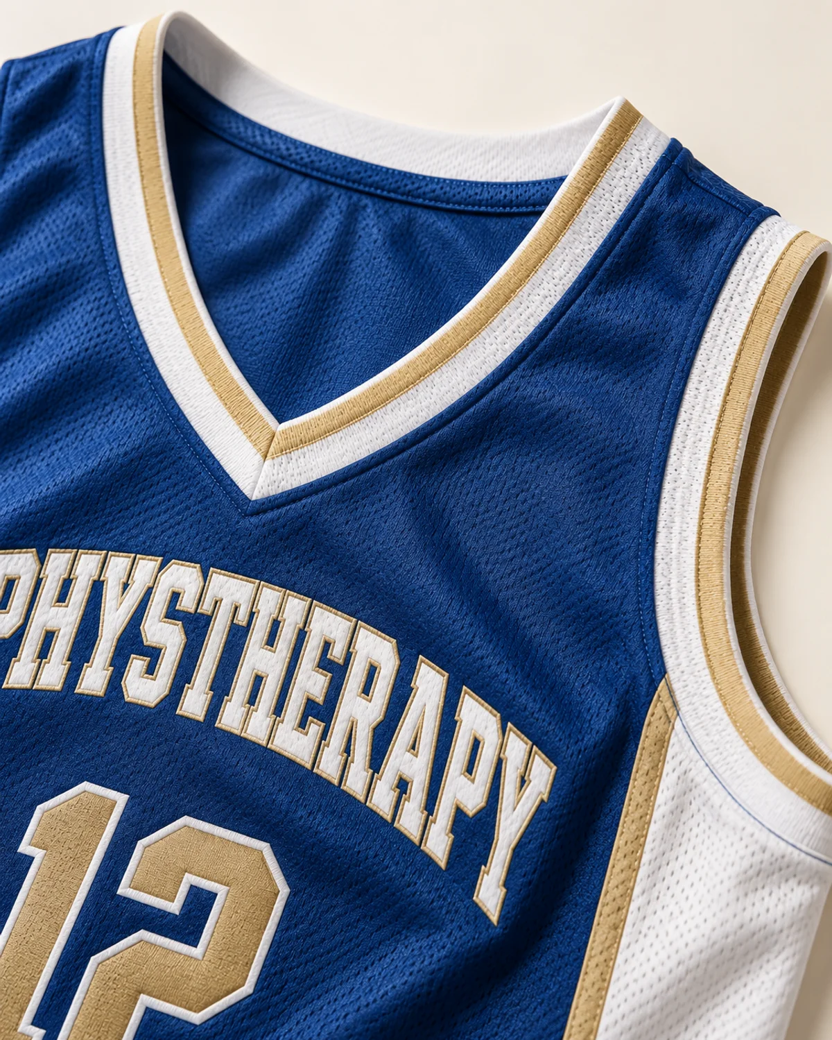 Court Blue Basketball Set, garment detail
