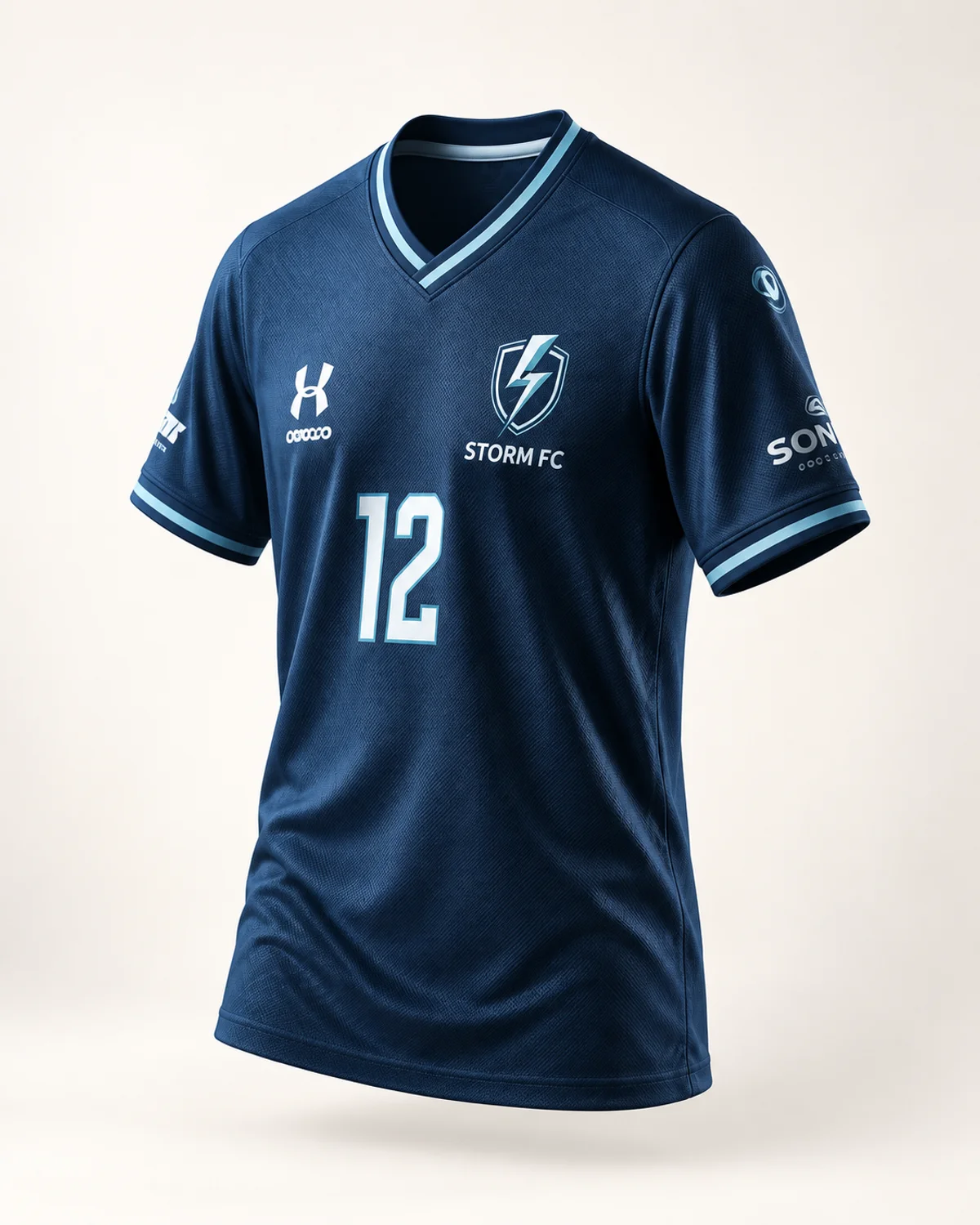 Storm Navy Training Top, alternate studio view